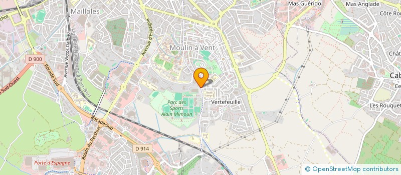 localisation de l'entreprise MONSIEUR TARIK IBEN ZAHIR  PERPIGNAN