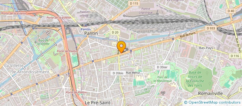 localisation de l'entreprise MONSIEUR TARIK KOURDACHE à PANTIN
