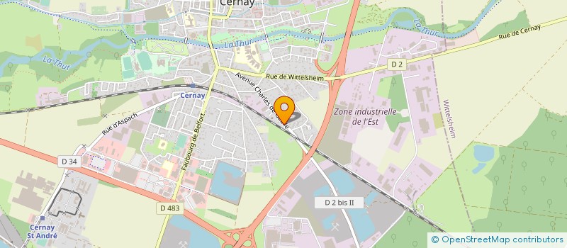 localisation de l'entreprise MONSIEUR TARIK LAAMRI-AMINE  CERNAY