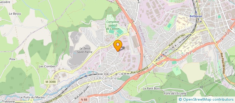 localisation de l'entreprise MONSIEUR TARIK MESKALI  LA RICAMARIE