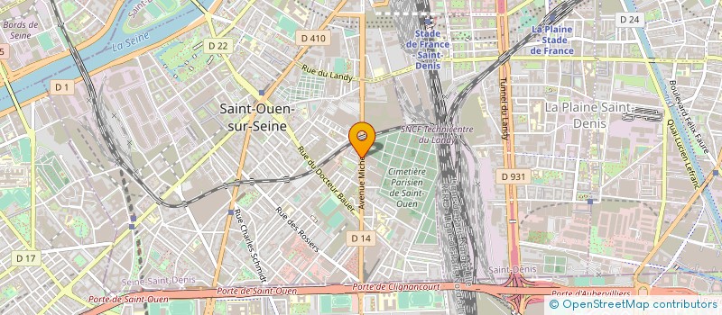 localisation de l'entreprise MONSIEUR TARIK REMILA  SAINT-OUEN-SUR-SEINE