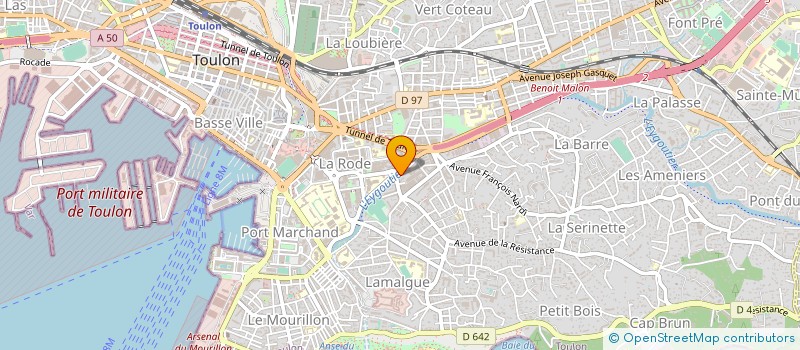 localisation de l'entreprise MONSIEUR TARIK SRHIAR  TOULON