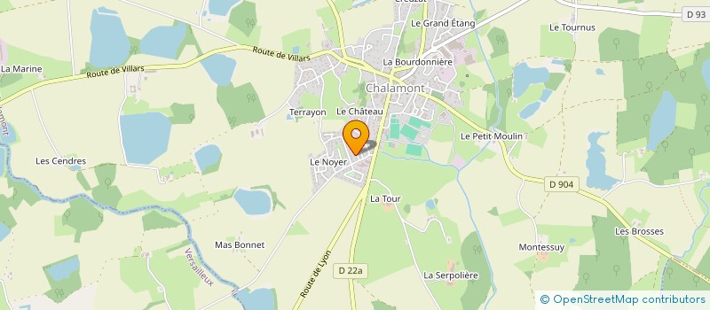 localisation de l'entreprise MONSIEUR TARIK TAFNA à CHALAMONT