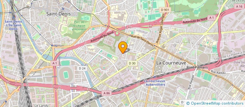 localisation de l'entreprise MONSIEUR TARIQ HAMADI SAIDOU à LA COURNEUVE