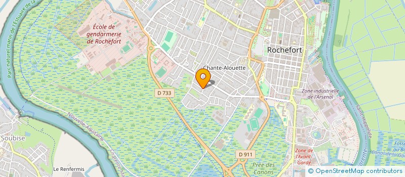 localisation de l'entreprise MONSIEUR TARIQ RADOUANE  ROCHEFORT