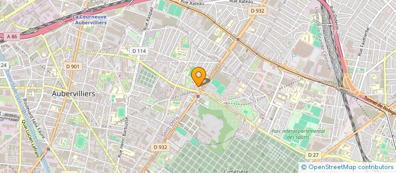 localisation de l'entreprise MONSIEUR TARIQ REHMAT  AUBERVILLIERS