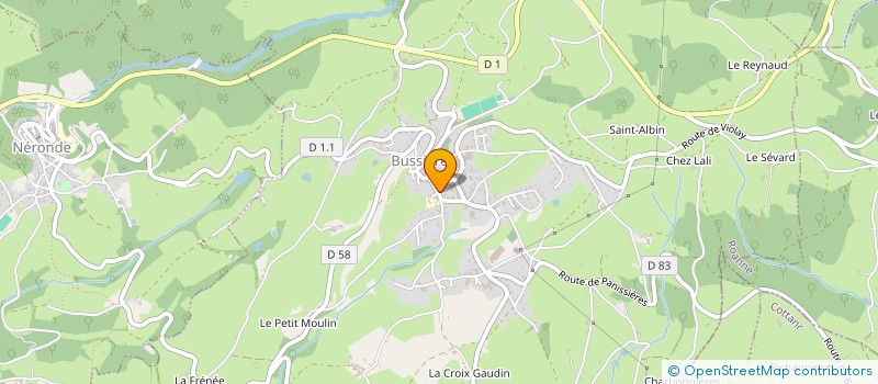 localisation de l'entreprise MONSIEUR TARTINE  BUSSIERES