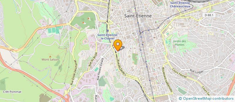 localisation de l'entreprise MONSIEUR TAULANT HYSENI à SAINT-ETIENNE