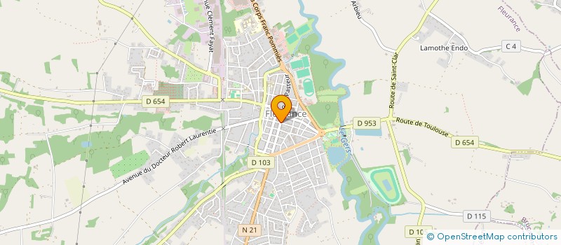 localisation de l'entreprise MONSIEUR TAVARES DIAS  FLEURANCE