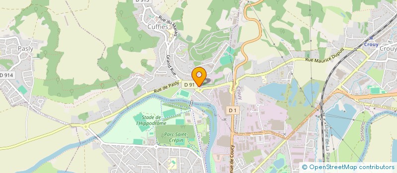 localisation de l'entreprise MONSIEUR TAYE ELEGBEDE  CUFFIES