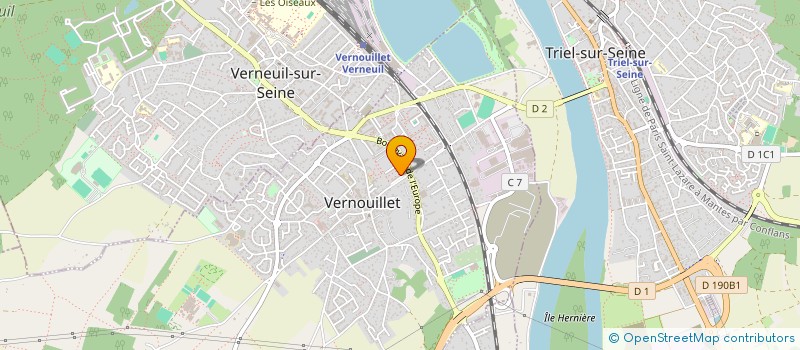 localisation de l'entreprise MONSIEUR TAYEB AIT LARBI  POISSY