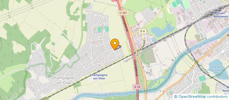 localisation de l'entreprise MONSIEUR TAYEB AZZA  CHAMPAGNE-SUR-OISE