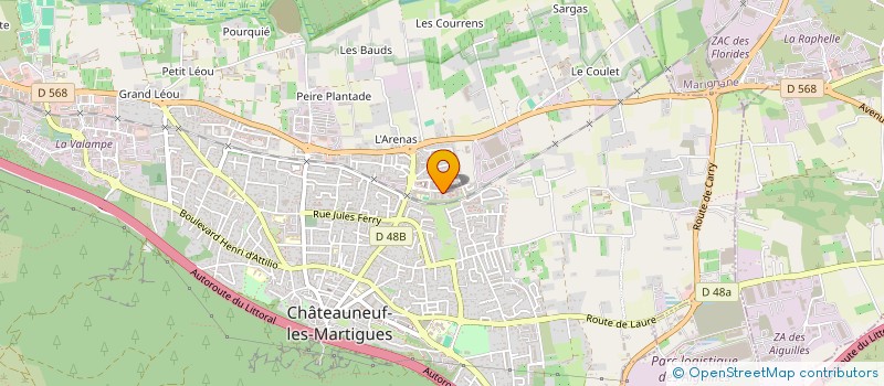 localisation de l'entreprise MONSIEUR TAYEB DRISSI  CHATEAUNEUF-LES-MARTIGUES