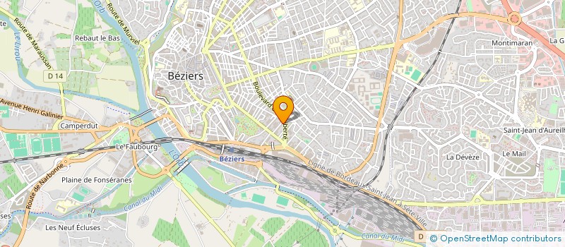 localisation de l'entreprise MONSIEUR TAYEB KESSARI  BEZIERS