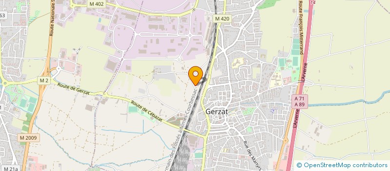 localisation de l'entreprise MONSIEUR TAYEB MARDI  GERZAT