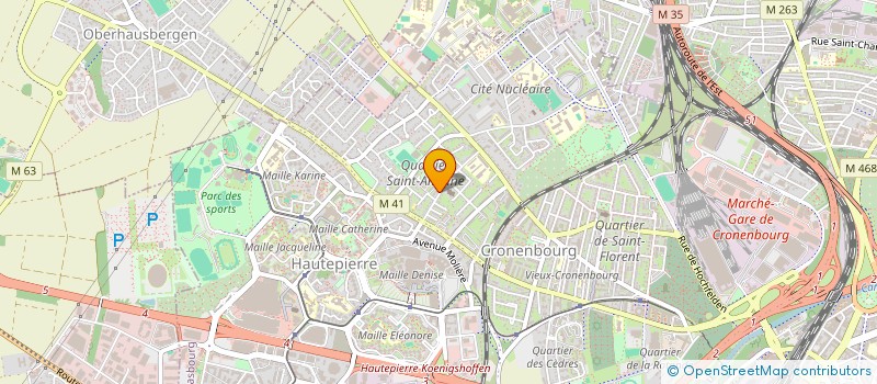 localisation de l'entreprise MONSIEUR TAYEB MENECEUR à STRASBOURG