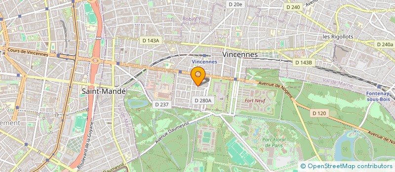 localisation de l'entreprise MONSIEUR TAYEB TOUAZI à VINCENNES