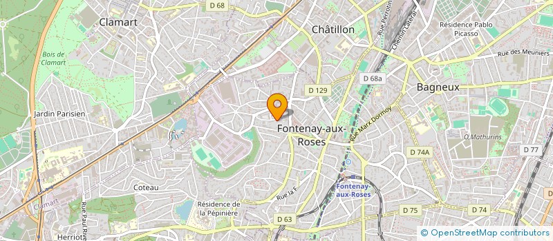 localisation de l'entreprise MONSIEUR TAYI KONE à FONTENAY-AUX-ROSES