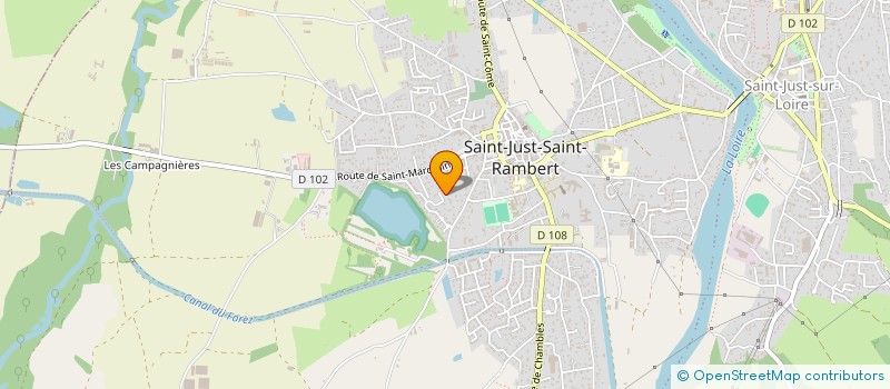 localisation de l'entreprise MONSIEUR TAYLOR GUILLEMIN  SAINT-JUST-SAINT-RAMBERT