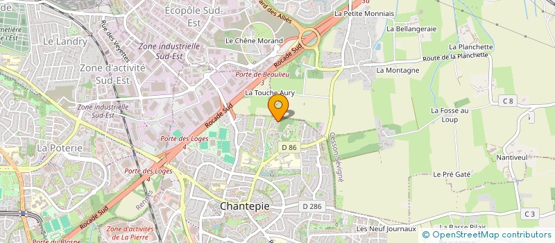 localisation de l'entreprise MONSIEUR TAYLOR KINKEMBO  CHANTEPIE