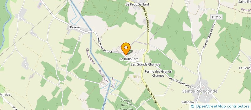 localisation de l'entreprise MONSIEUR TAYLOR SAUTERAUD à SAINTE-RADEGONDE