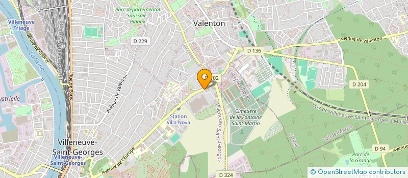 localisation de l'entreprise MONSIEUR TAYRONE SAUVAGEOT à VILLENEUVE-SAINT-GEORGES