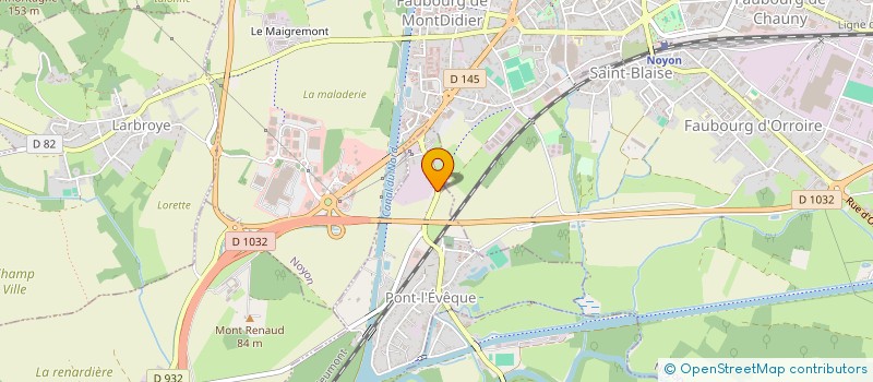 localisation de l'entreprise MONSIEUR TAYSON POULIN  PONT-L'EVEQUE