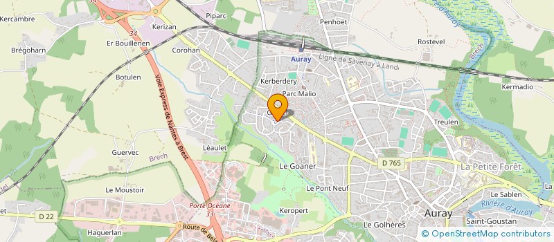 localisation de l'entreprise MONSIEUR TAYYIP ABUR à AURAY