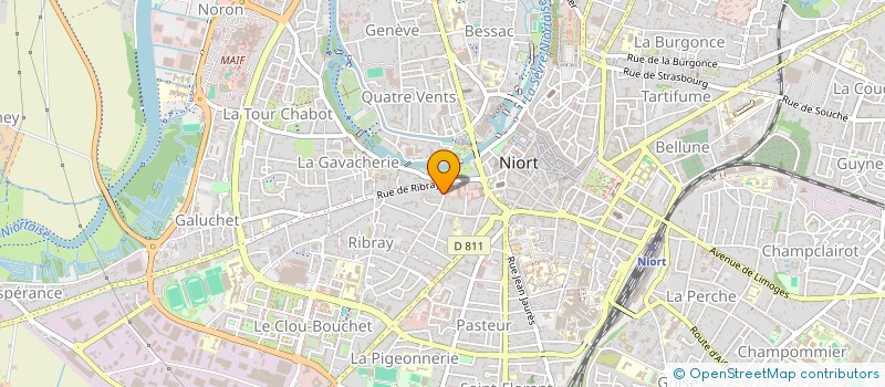 localisation de l'entreprise MONSIEUR TCHAPO NIKABOU à NIORT