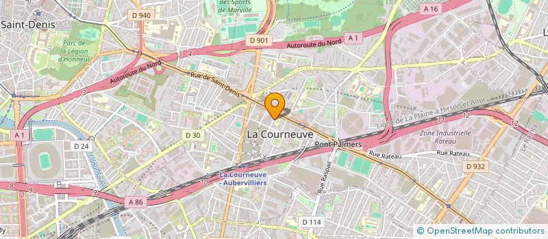 localisation de l'entreprise MONSIEUR TCHOUDE ANDRIAMBOLOLONIAINA à LA COURNEUVE