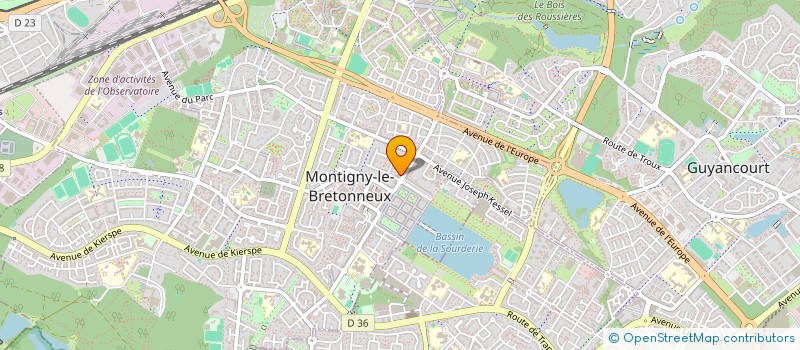 localisation de l'entreprise MONSIEUR  TEA BUN-SAY  MONTIGNY-LE-BRETONNEUX