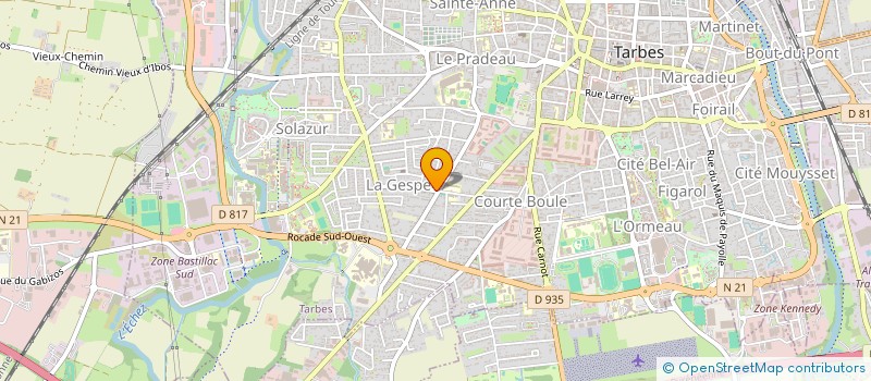 localisation de l'entreprise MONSIEUR TEANO TEUPOOTAHITI  TARBES