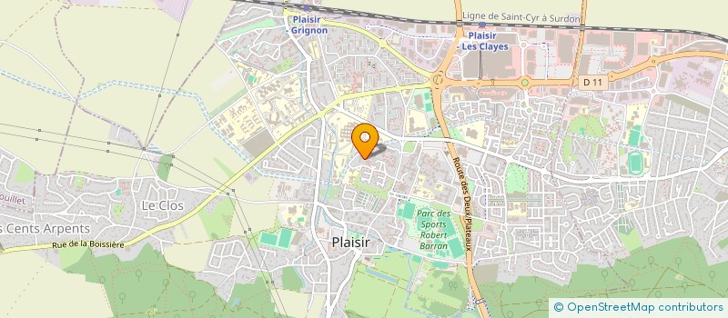 localisation de l'entreprise MONSIEUR TED BODESON  PLAISIR