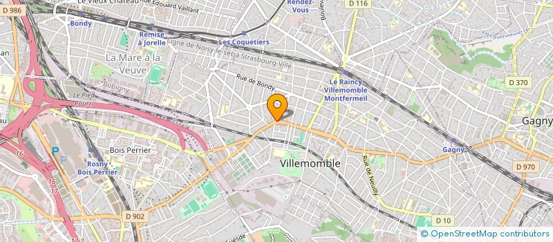 localisation de l'entreprise MONSIEUR TEDDY ALLOH  VILLEMOMBLE