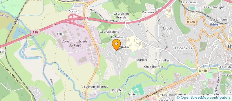 localisation de l'entreprise MONSIEUR TEDDY BECKER  THIERS