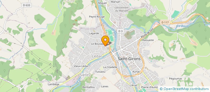 localisation de l'entreprise MONSIEUR TEDDY BENEZECH  SAINT-GIRONS