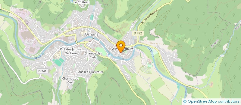 localisation de l'entreprise MONSIEUR TEDDY BENOIT-GONIN à ORNANS