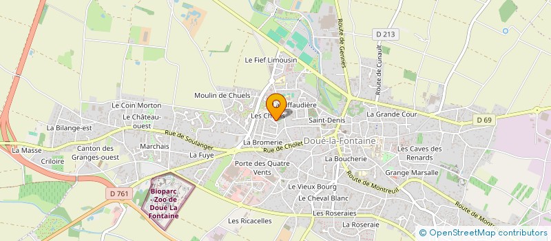 localisation de l'entreprise MONSIEUR TEDDY BOURRIGAULT à DOUE-EN-ANJOU