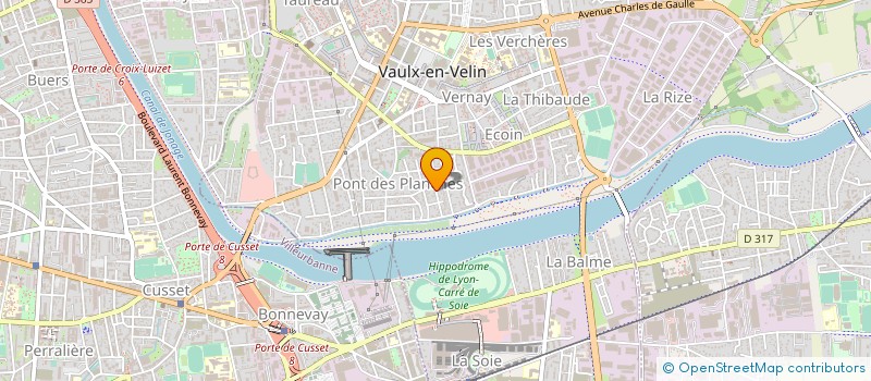 localisation de l'entreprise MONSIEUR TEDDY BOUSCH  VAULX-EN-VELIN