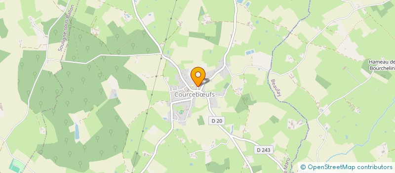 localisation de l'entreprise MONSIEUR TEDDY BOUTTIER  COURCEBUFS