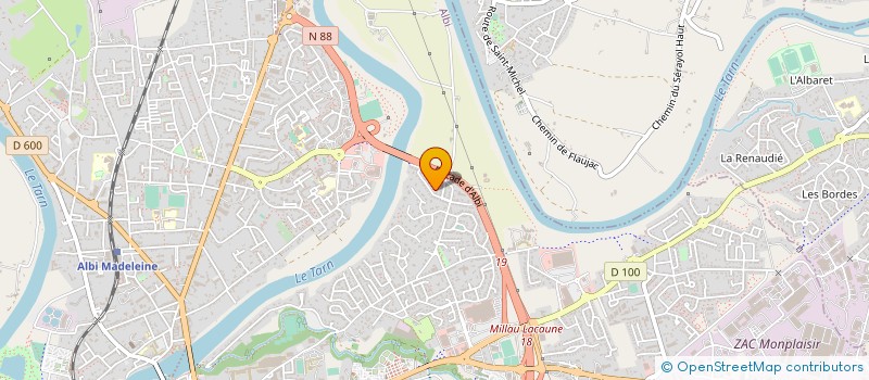 localisation de l'entreprise MONSIEUR TEDDY BOUVET à ALBI