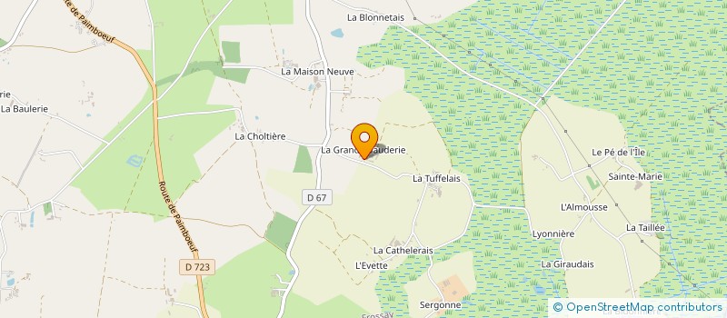 localisation de l'entreprise MONSIEUR TEDDY BRIAND à FROSSAY