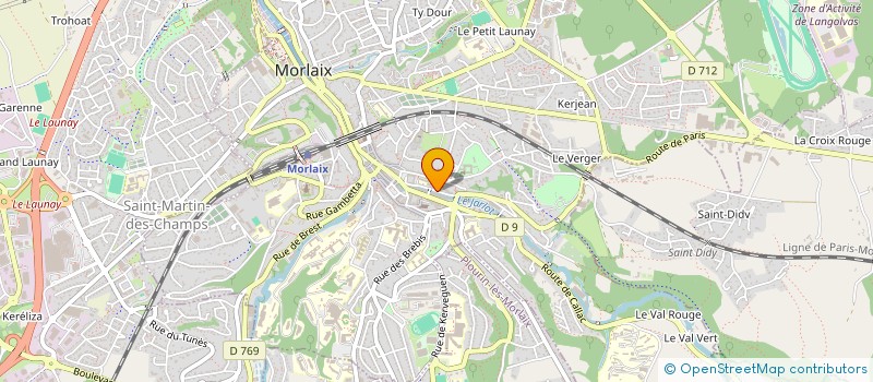 localisation de l'entreprise MONSIEUR TEDDY CARPENTIER à MORLAIX