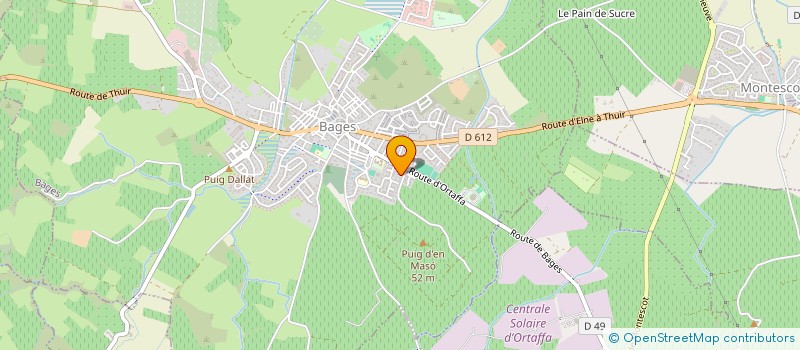localisation de l'entreprise MONSIEUR TEDDY CASTANY  BAGES