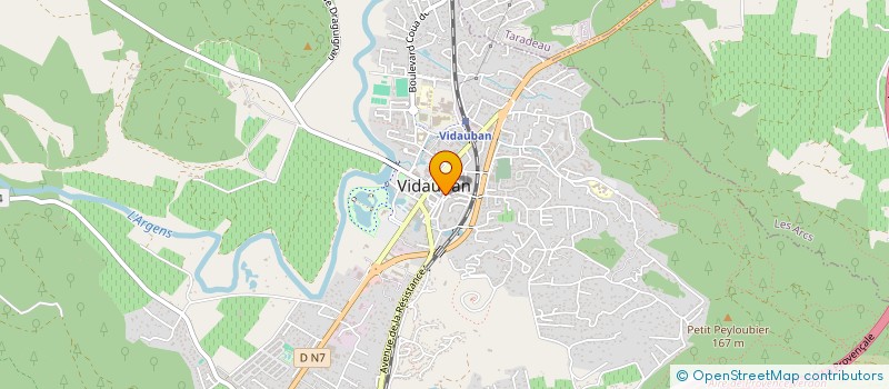 localisation de l'entreprise MONSIEUR TEDDY CAZARD  VIDAUBAN