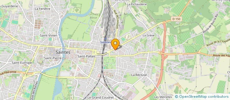 localisation de l'entreprise MONSIEUR TEDDY CHAMPAGNE  SAINTES