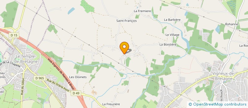 localisation de l'entreprise MONSIEUR TEDDY CHARTIER  VIGNEUX-DE-BRETAGNE