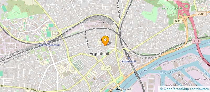 localisation de l'entreprise MONSIEUR TEDDY CHAUSSARD  ARGENTEUIL