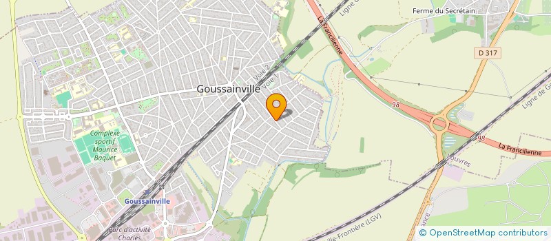 localisation de l'entreprise MONSIEUR TEDDY CHEVALLIER  GOUSSAINVILLE