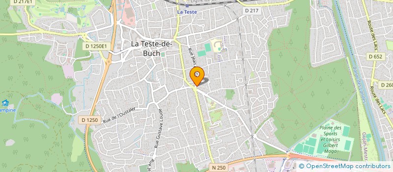 localisation de l'entreprise MONSIEUR TEDDY CLAVEAU à LA TESTE-DE-BUCH